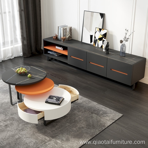 Luxury Moderm Coffee Table Metal Side Table